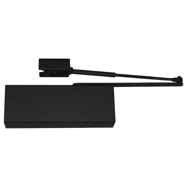 Tri-Packed Door Closer, Adjustable Size 1-6, Black Painted